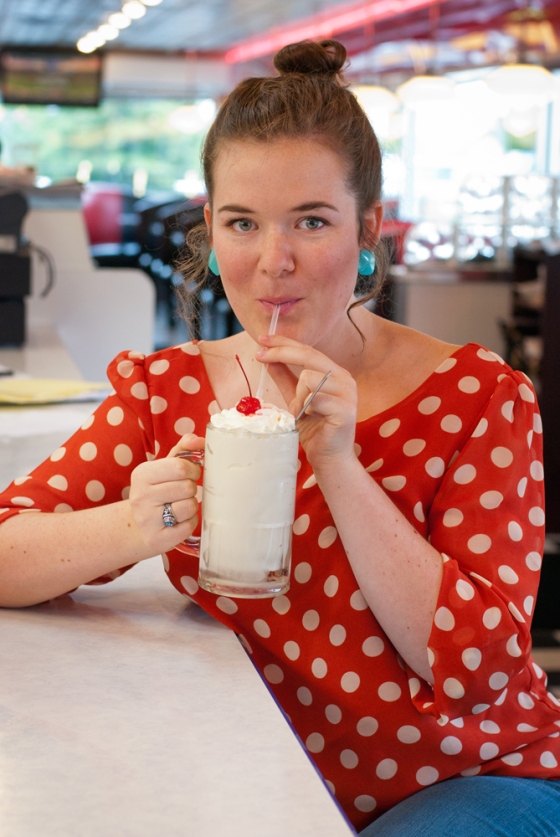 Milkshake at Midnight Diner on Carson Blvd. 